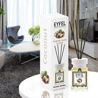 Odorizant Cameră Eyfel , 120 ml , Cu Bețișoare , Cocos OC9