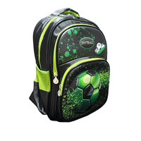 Ghiozdan Scolar Minge Fotbal 3D In Relief Cu 5 Compartimente 45x30x20 CM GS22