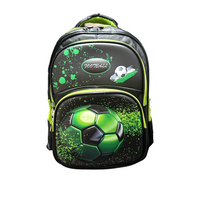 Ghiozdan Scolar Minge Fotbal 3D In Relief Cu 5 Compartimente 45x30x20 CM GS22