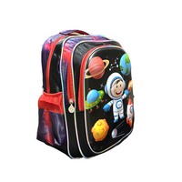 Ghiozdan Scolar Astronaut 3D In Relief Cu 5 Compartimente 45x30x20 CM GS25