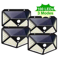 Set 4 Lampi Solare Cu Senzor De Miscare