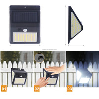 Set 4 Lampi Solare Cu Senzor De Miscare