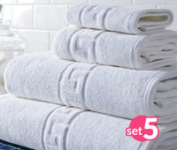 Set 5 Prosoape Din 100% Bumbac  (30x50cm) B95